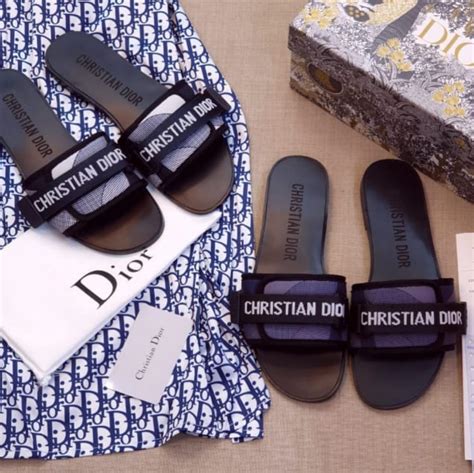 christian dior fake slides|authentic unisex christian dior slides.